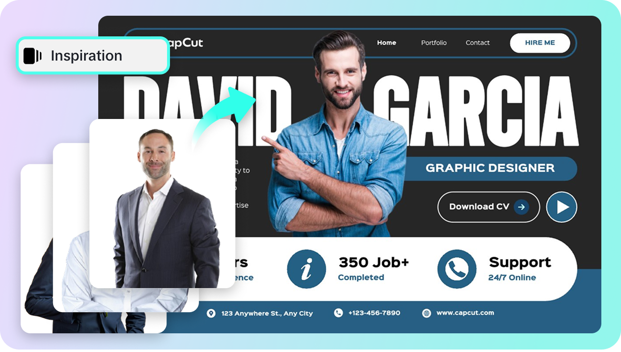Versatile portfolio templates to match your needs